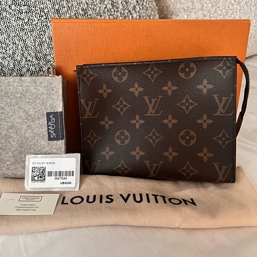 Louis Vuitton Toiletry Pouch 19 Mono w/ Samorga Insert